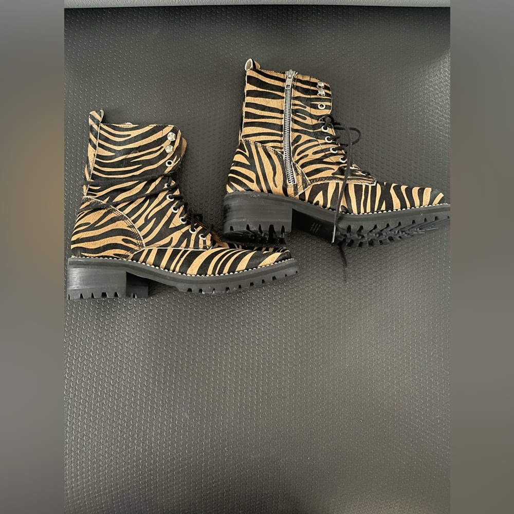 Aqua Leather Boots - Picture 2 of 6